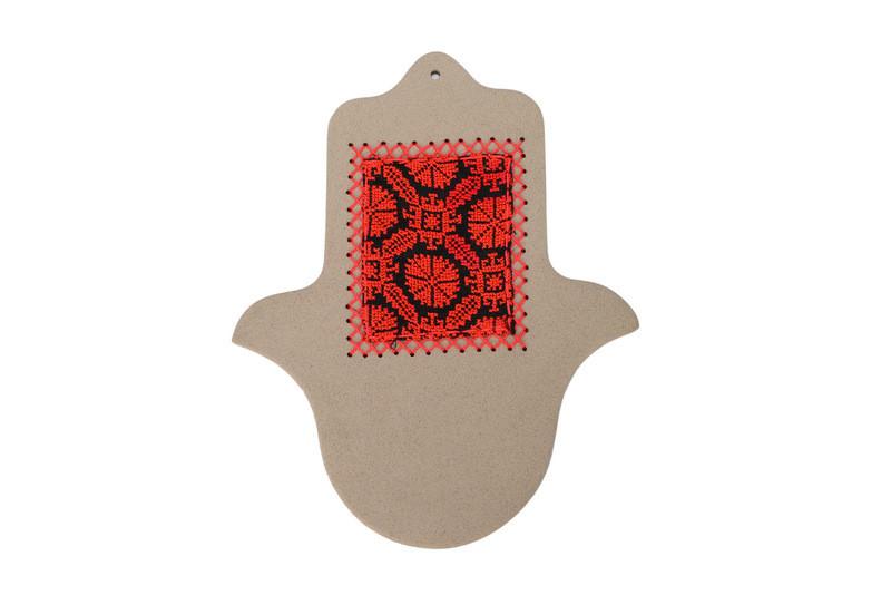 Large Hamsa with Bedouin embroidery