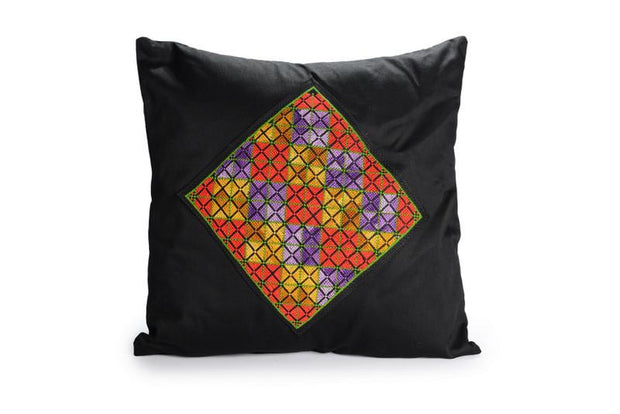 Bedouin Embroidered Pillow Case - model 1- 40*40